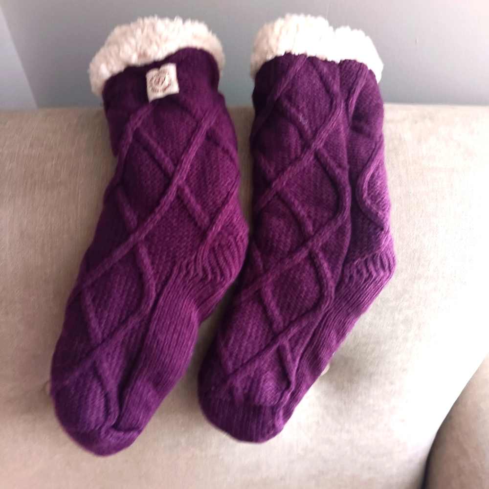 Dearfoam Slipper Socks Women's Boot Height NWT